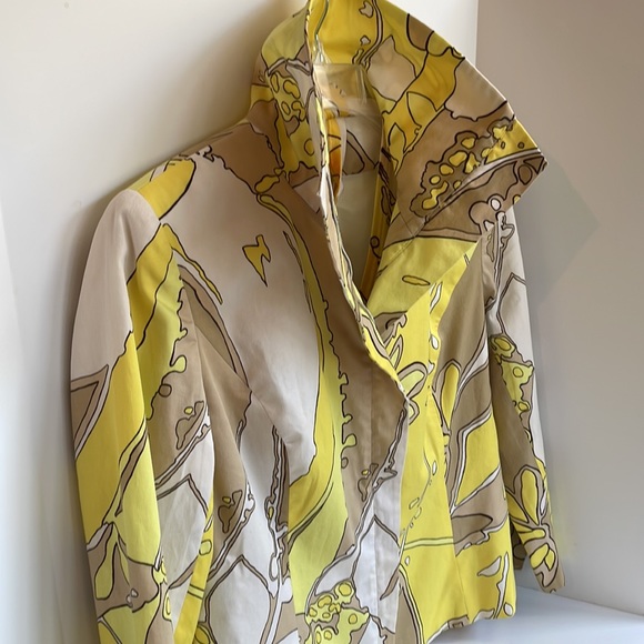 A Line vintage retro zip front cropped jacket & matching knit halter top size 6 - Picture 3 of 15